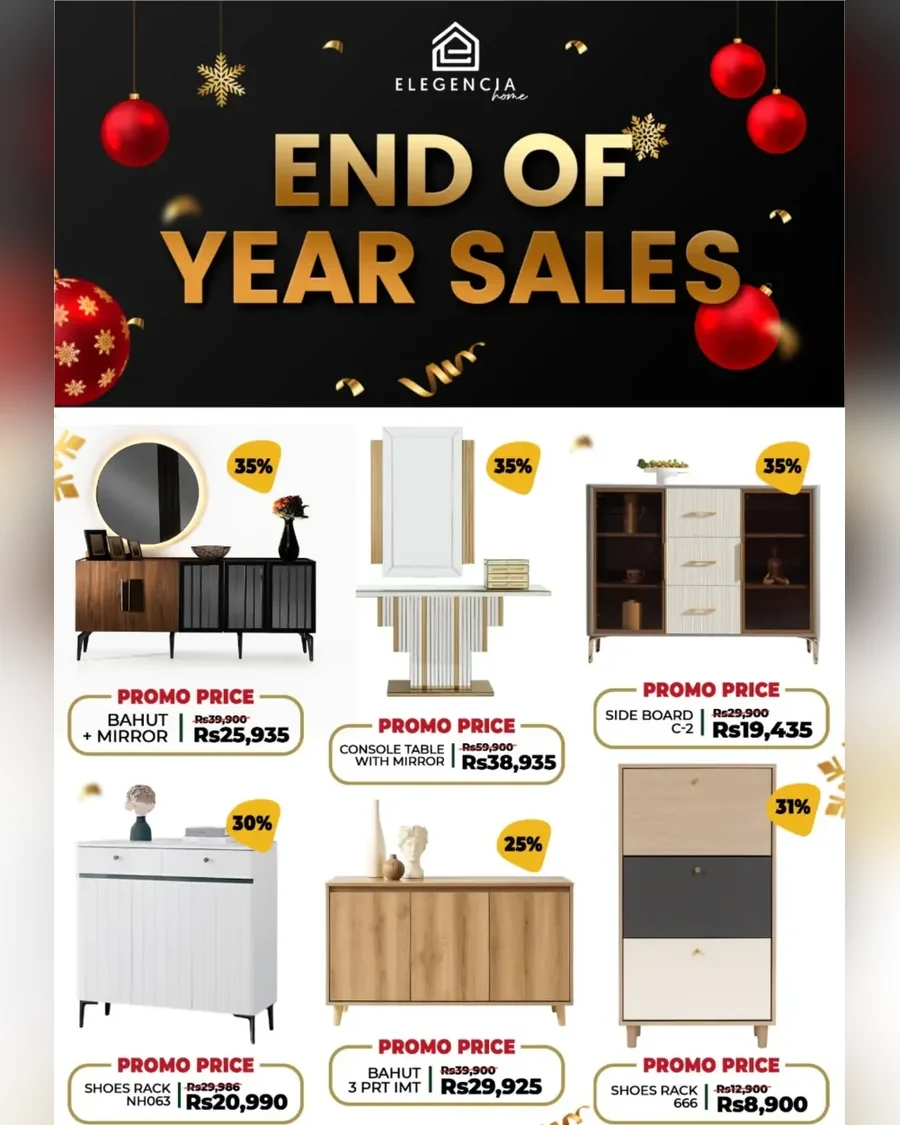 Elegencia Home · Year-end sales